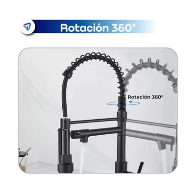 CANILLA PARA COCINA WAGGS GRIF02 NEGRA