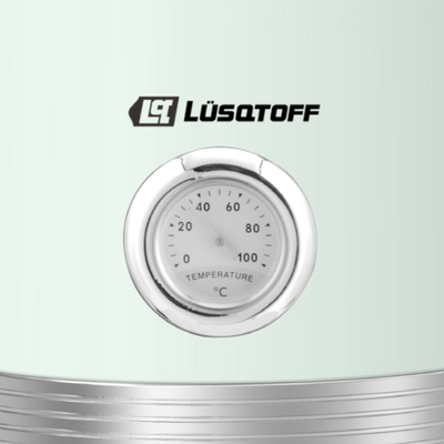 PAVA ELÉCTRICA LUSQTOFF C/ TERMÓMETRO ANALÓGICO VERDE MENTA LQ-PV805