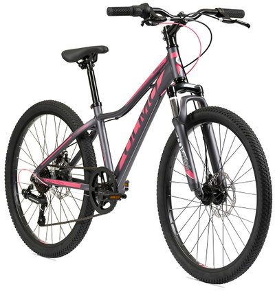 BICICLETA OLMO WISH 240 R24 NEGRO/FUCSIA