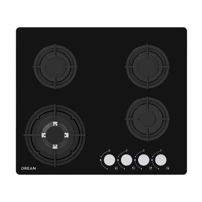 ANAFE A GAS DREAN 60 CM NEGRO AGDR60CNV