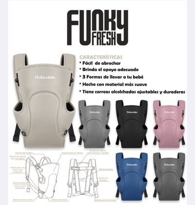 MOCHILA CARGADOR CANGURO BEIGE ABXM-4BEIGE