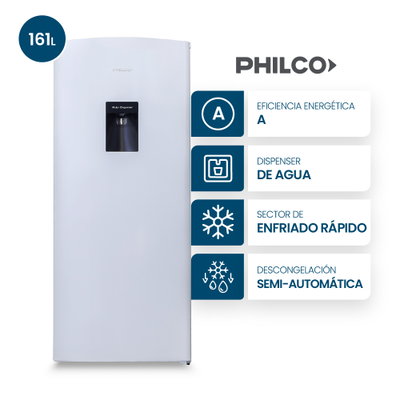 HELADERA PHILCO PHSD179BD2 BLANCA 161 LTS C/DISPENSER