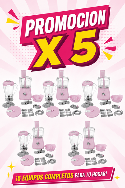 PROMOCIÓN MULTIPROCESADORA BRITANIA BMP1100R 1000W PINK LOVERS