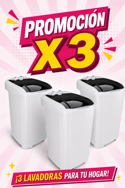 PROMOCIÓN X 3 LAVARROPAS SEMIAUTOMÁTICO BRITANIA BLR04 20KG