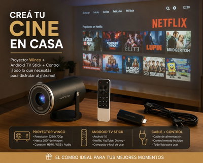 PROYECTOR WINCO LED PORTÁTIL W4002