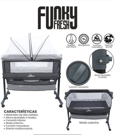 MOISÉS COLECHO FUNKY FRESH GRIS OSCURO KG-400