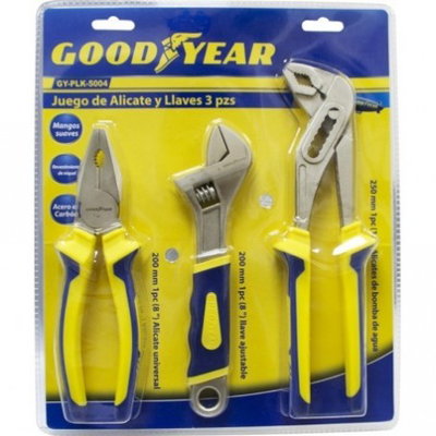JUEGO DE ALICATE Y LLAVES GOODYEAR GY-PLK-5004 