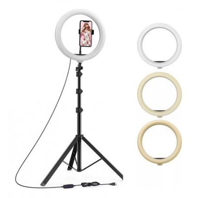 ARO DE LUZ HAVIT ST7012 PRO 26 CM 