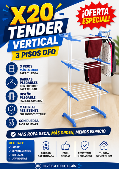 PROMOCION X20 TENDER VERTICAL 3 PISOS DFO