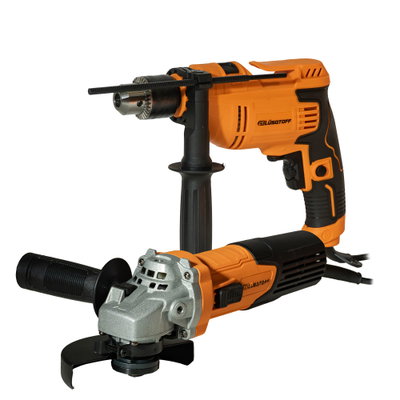 TALADRO PERCUTOR 13 MM + AMOLADORA ANGULAR 15 MM LUSQTOFF LPACK004-7