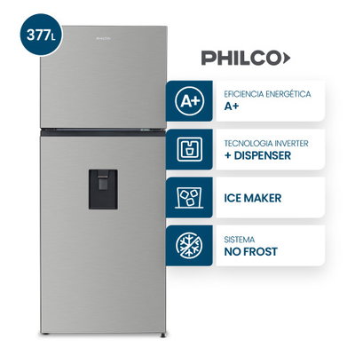 HELADERA PHILCO 377 LTS NO FROST INVERTER PHNT375XDI