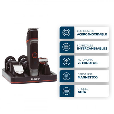KIT GROOMING PHILCO CB8875PP 5 EN 1