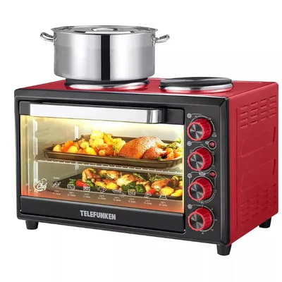 HORNO ELÉCTRICO TELEFUNKEN CON ANAFE TF-E552CA 45 LTS