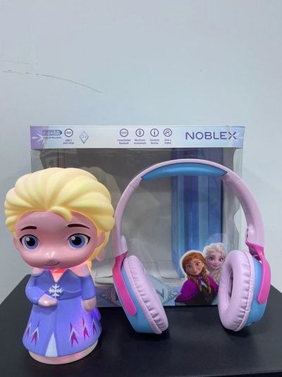 GIFT SET FROZEN VELADOR AMBIENTAL + AURICULARES BLUETOOTH
