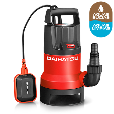 BOMBA SUMERGIBLE ELÉCTRICA DAIHATSU AGUA SUCIA 220V 750W 1.0HP BSS750P 