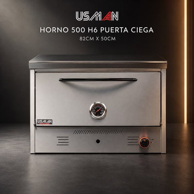 HORNO USMAN 500 H6PUERTA CIEGA 82CM X 50 CM