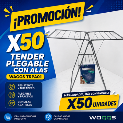 PROMOCIÓN X 50 TENDER PLEGABLE CON ALAS WAGGS TRPA01