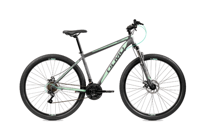 BICICLETA OLMO WISH 290 NEGRO/VERDE TALLE 18