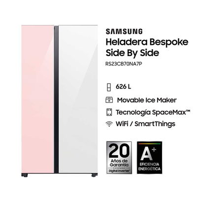 HELADERA SAMSUNG SBS SPOKE RS23CB70NA7P 654LTS