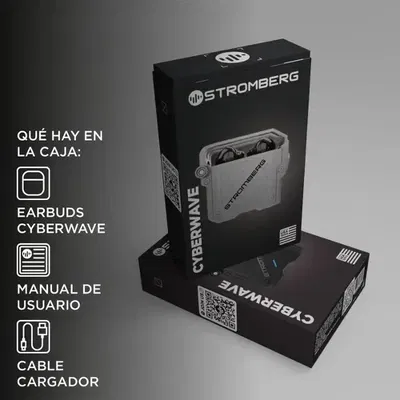 AURICULAR STROMBERG IN EAR CYBER WAVE NEGRO