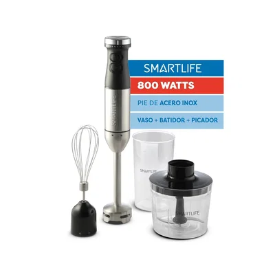 MIXER SMARTLIFE CON RECIPIENTE PICADOR, BATIDOR Y VASO MEDIDOR 800W SL-SM5010FPN