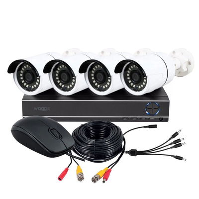KIT 4 CAMARAS DE SEGURIDAD BULLET + DVR WAGGS KCDS01