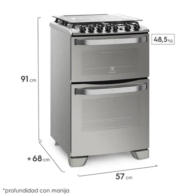 COCINA ELECTROLUX 56DXQ DOBLE HORNO