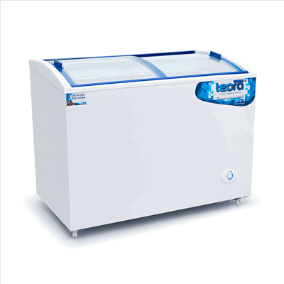 FREEZER 350 LTS VIDRIO CURVO TEORA