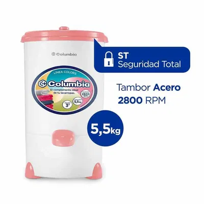 SECARROPAS COLUMBIA HTS5501 ROSA 5.5KG