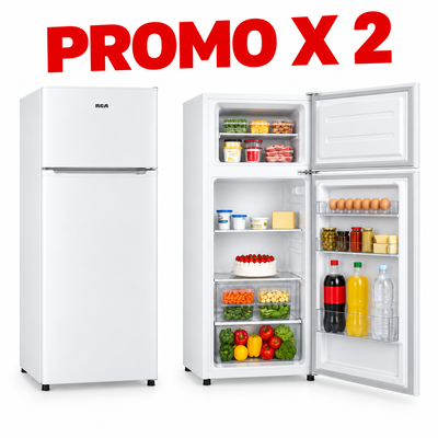 PROMO X 2 HELADERA TOP MOUNT RCA 210 LTS RFTMD210AB