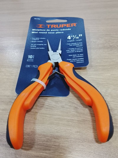 MINI PINZA 13 CM PUNTA REDONDA TRUPER 17370