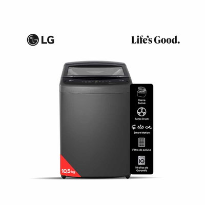 LAVARROPAS AUTOMÁTICO CARGA SUPERIOR 10,5 Kg LG WT11MVTB