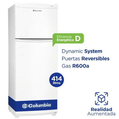 HELADERA COLUMBIA BLANCA CHD43/10 414 LTS