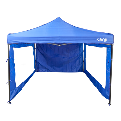 GAZEBO KANJI AZUL 3X3 CON PAREDES KJ-CAMPGAZ03