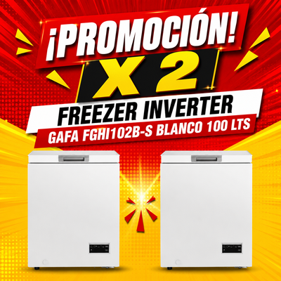 PROMOCIÓN X 2 FREEZER INVERTER GAFA FGHI102B-S BLANCO 100 LTS