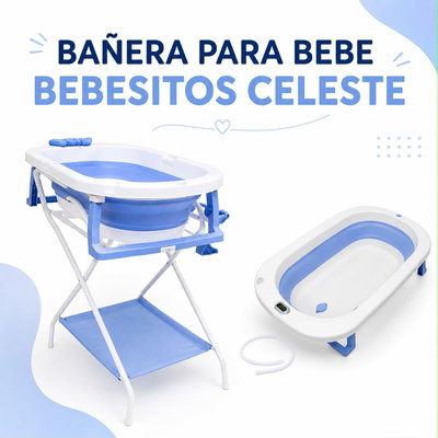 BAÑERA PARA BEBE BEBESITOS CELESTE JM-701CE 