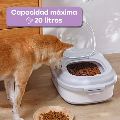 CONTENEDOR PLEGABLE Y HERMÉTICO ALIMENTO MASCOTAS 20 LTS PETF18
