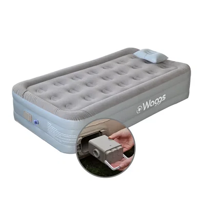 COLCHON INFLABLE WAGGS 1 PZA FIBER-TECH CON BOMBA ELÉCTRICA USB COLI04
