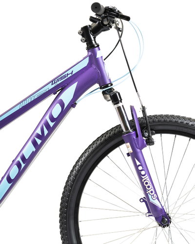 BICICLETA MTB OLMO WISH 265 SUSP 21 VEL VIOLETA+ CELESTE TALLE 18