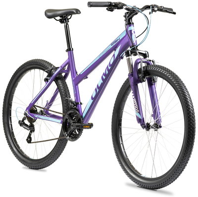 BICICLETA MTB OLMO WISH 265 SUSP 21 VEL VIOLETA+ CELESTE TALLE 18