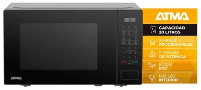 MICROONDAS ATMA 23LTS DIGITAL MATDGB23UBN C/GRILL