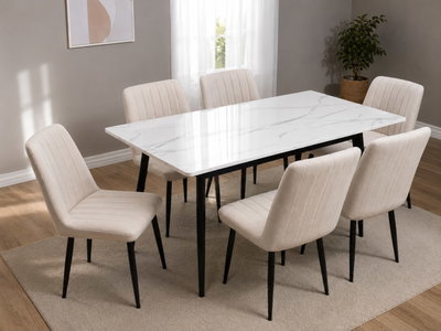 JUEGO DE MESA + 4 SILLAS AVELINO MOD. CARL