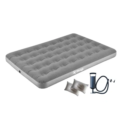 COLCHÓN INFLABLE WAGGS 2 PLAZAS COLI02 BOMBA MANUAL + 2 ALMOHADAS