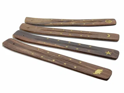 PORTASAHUMERIO SKY MADERA LUSTRADA CON APLIQUE DE METAL