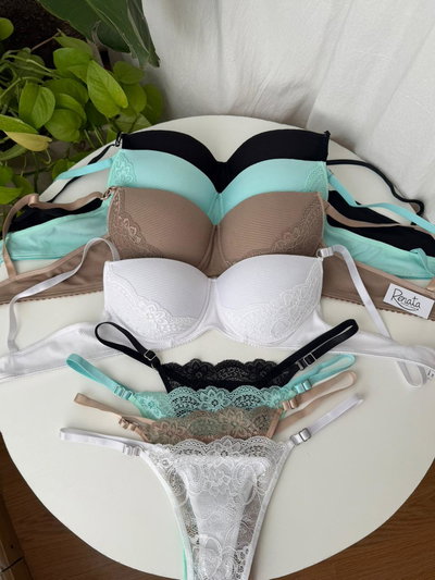 Conjunto Armado Push Up - Morley con Puntilla