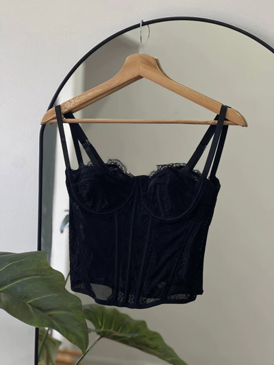 Bralette Microtul Negro