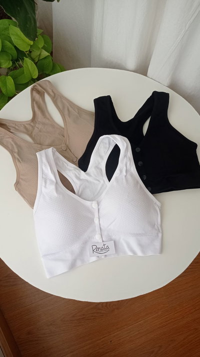 Top Deportivo Espalda Cruzada con Botones