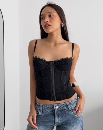 Bralette Negro Encaje