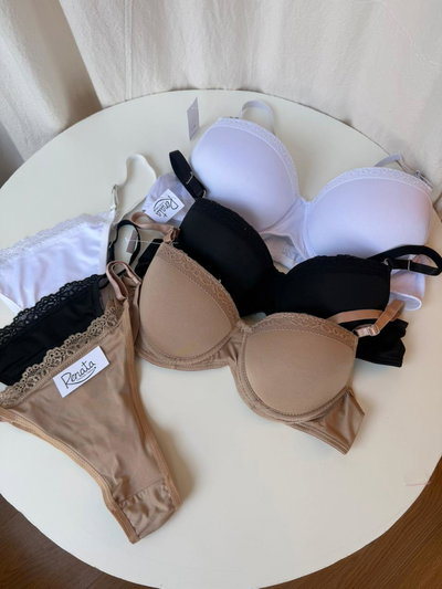 Conjunto Armado PushUp Lycra con Puntilla