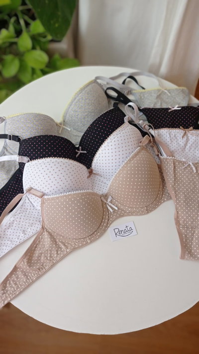 Conjunto Armado PushUp de Algodón con Puntitos